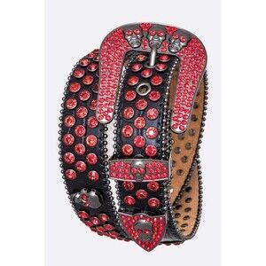 Crystal Statement Skull Belt